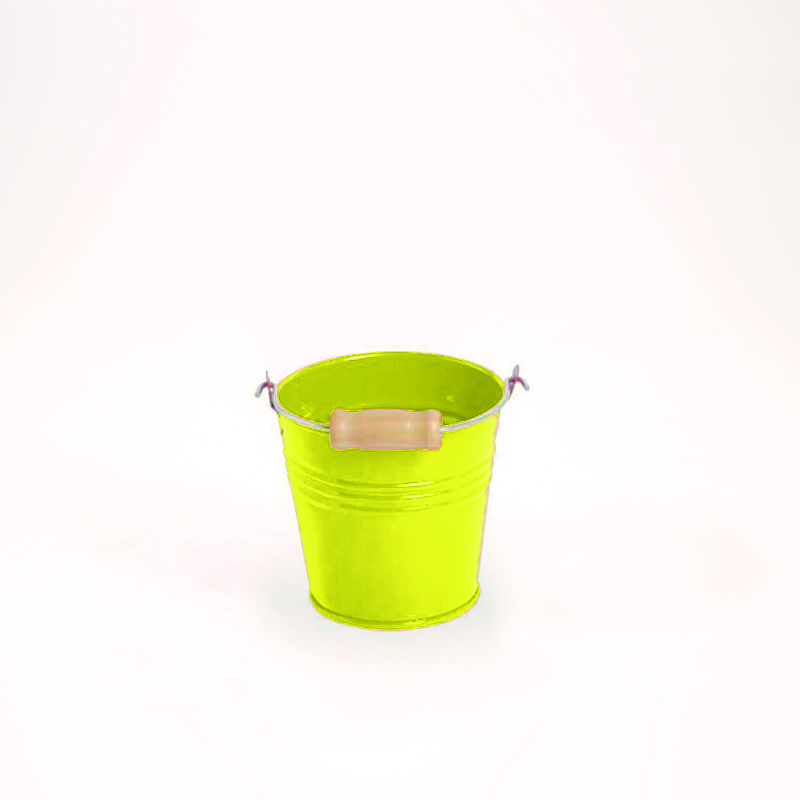Balde Zinco - 11cm Amarelo